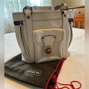 Large Leather Coach Tote